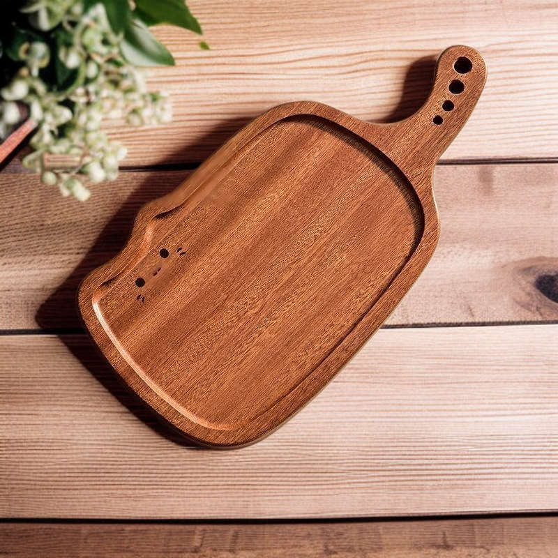 Nachhaltiges Ebony Tablett aus hochwertigem Holz