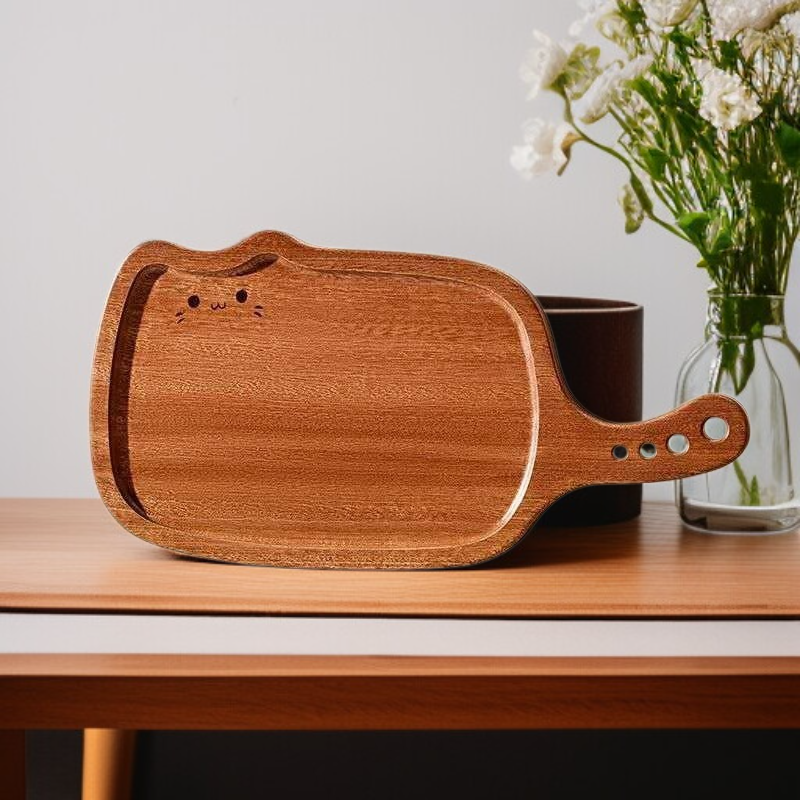 Vielseitiges Dinner Tablett aus Holz