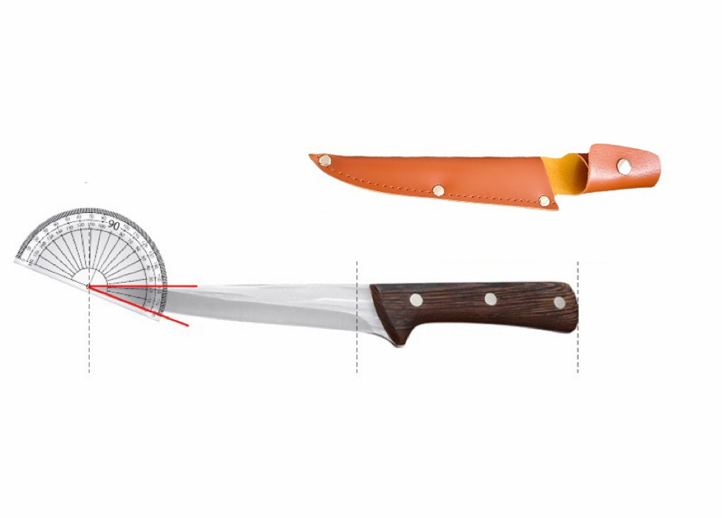 Handgefertigtes geschmiedetes Fleischermesser