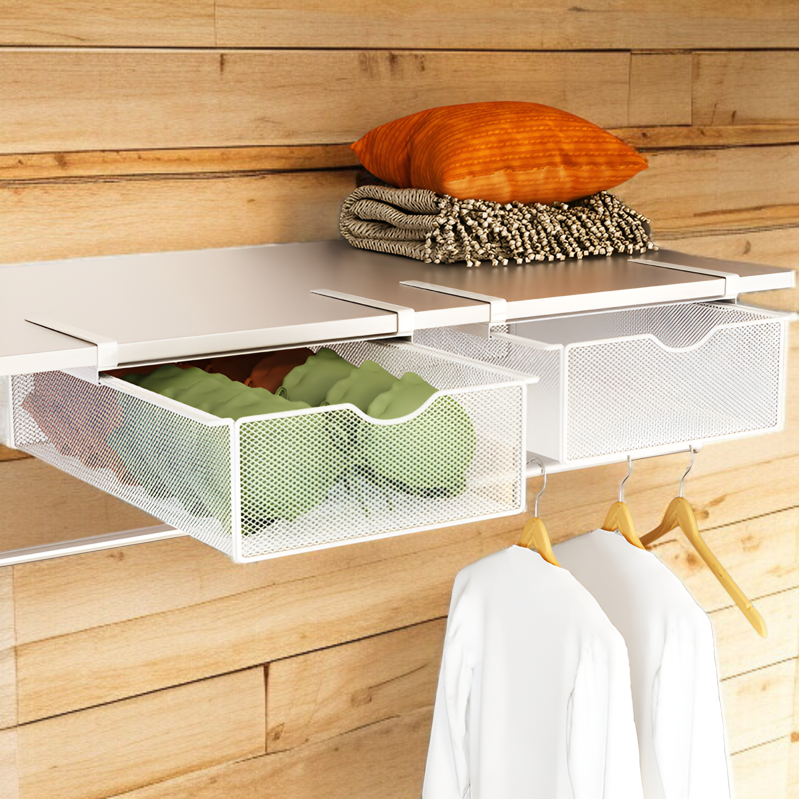 Schubladenregal mit Trennwänden zur Unterwäsche-Organisation