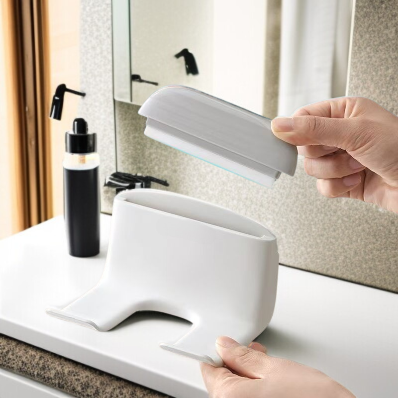 펀치프리 벽걸이 욕실 선반 디테일