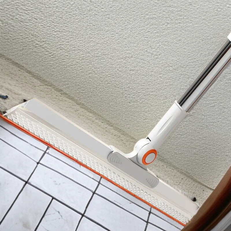 Silicone scratch-free broom for efficient floor cleaning