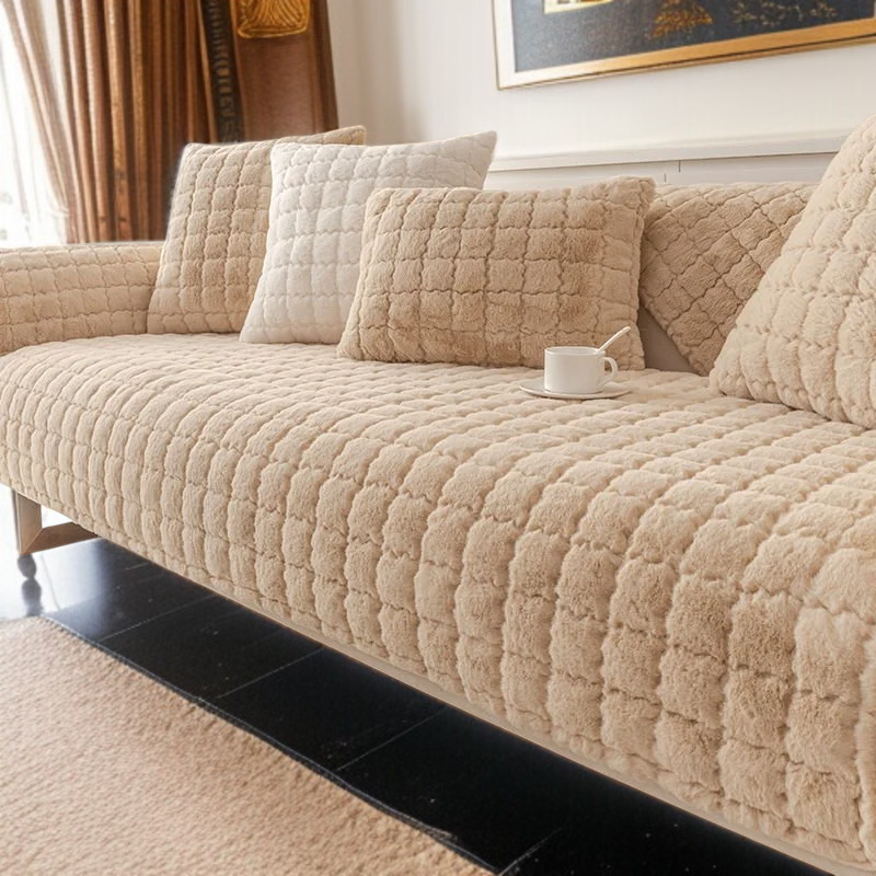 Detailaufnahme des weichen Winter Kissenbezugs