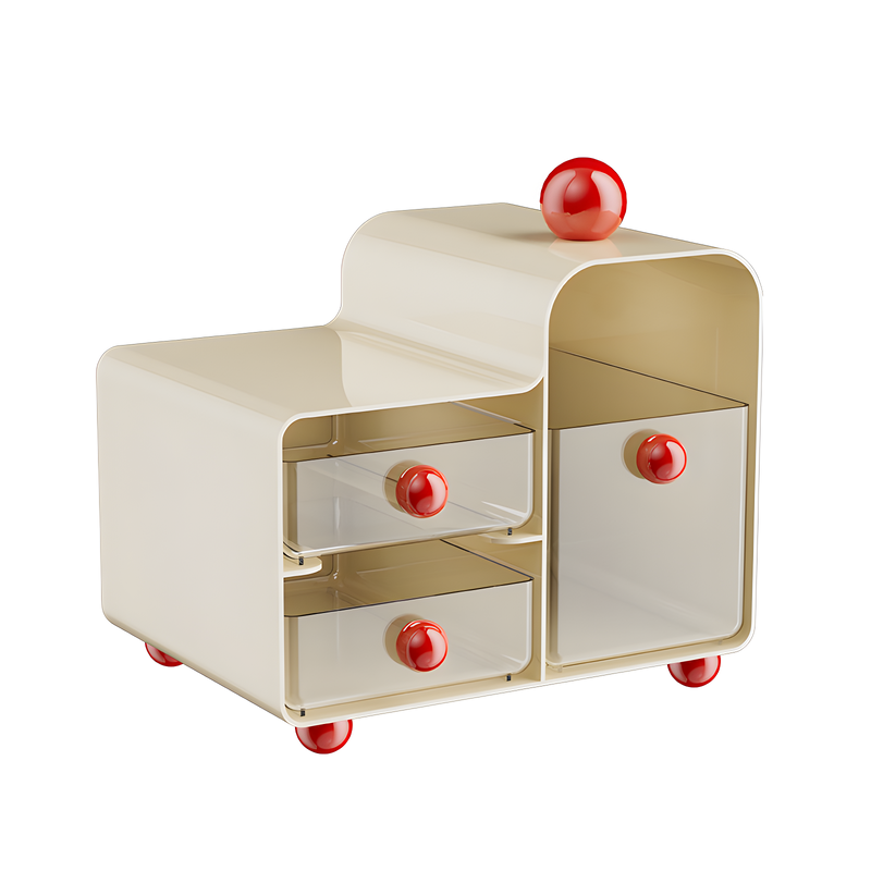 多機能デスクトップ収納ボックス正面画像