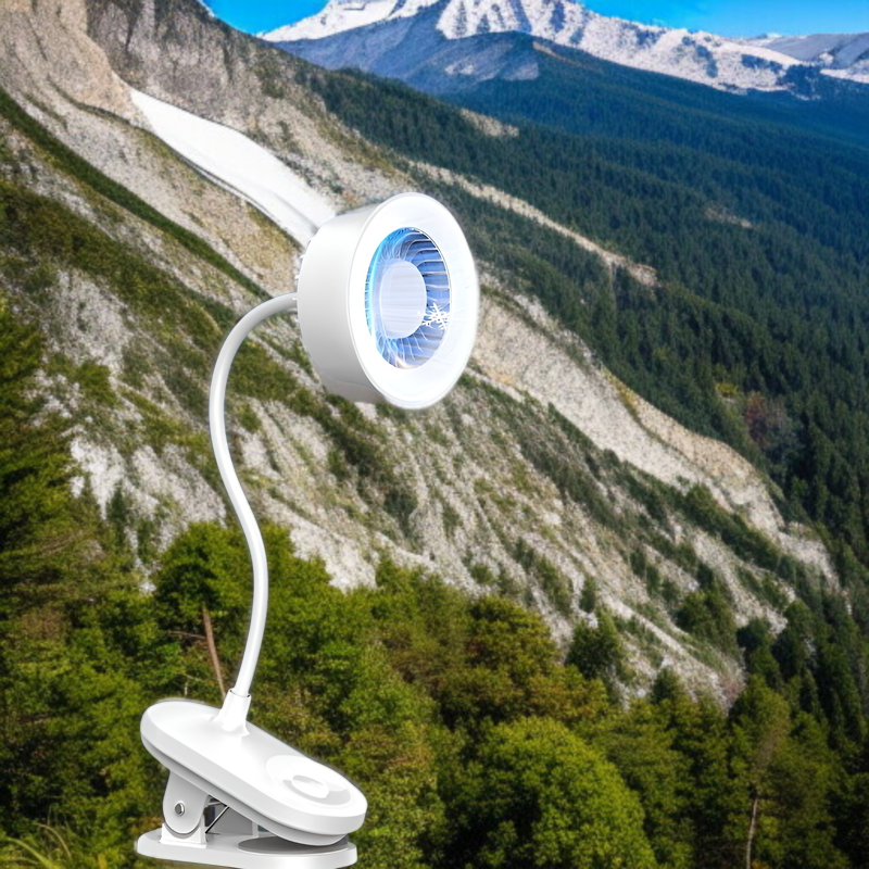 Innovative Kombination aus Ventilator und LED-Lampe