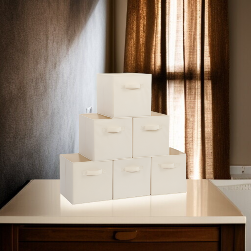 Zusammenklappbare Aufbewahrungsbox aus Stoff für Schlafzimmer