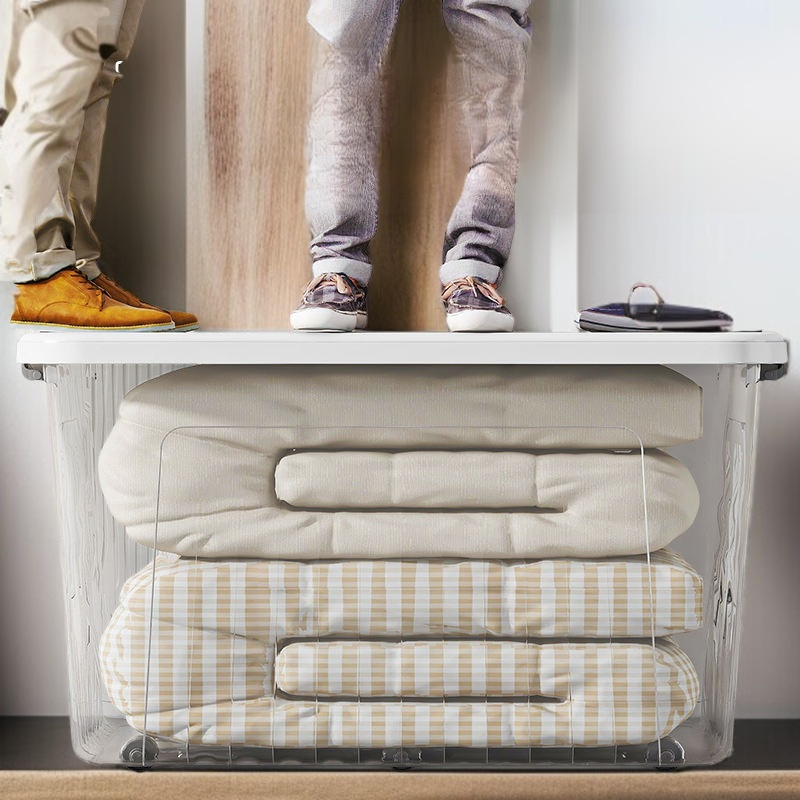 Rolling storage bin for effortless mobility
