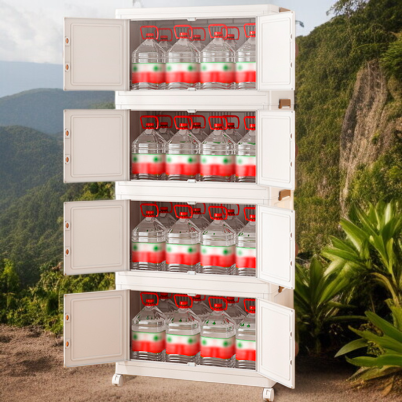 Easy-to-assemble portable shelving for compact spaces
