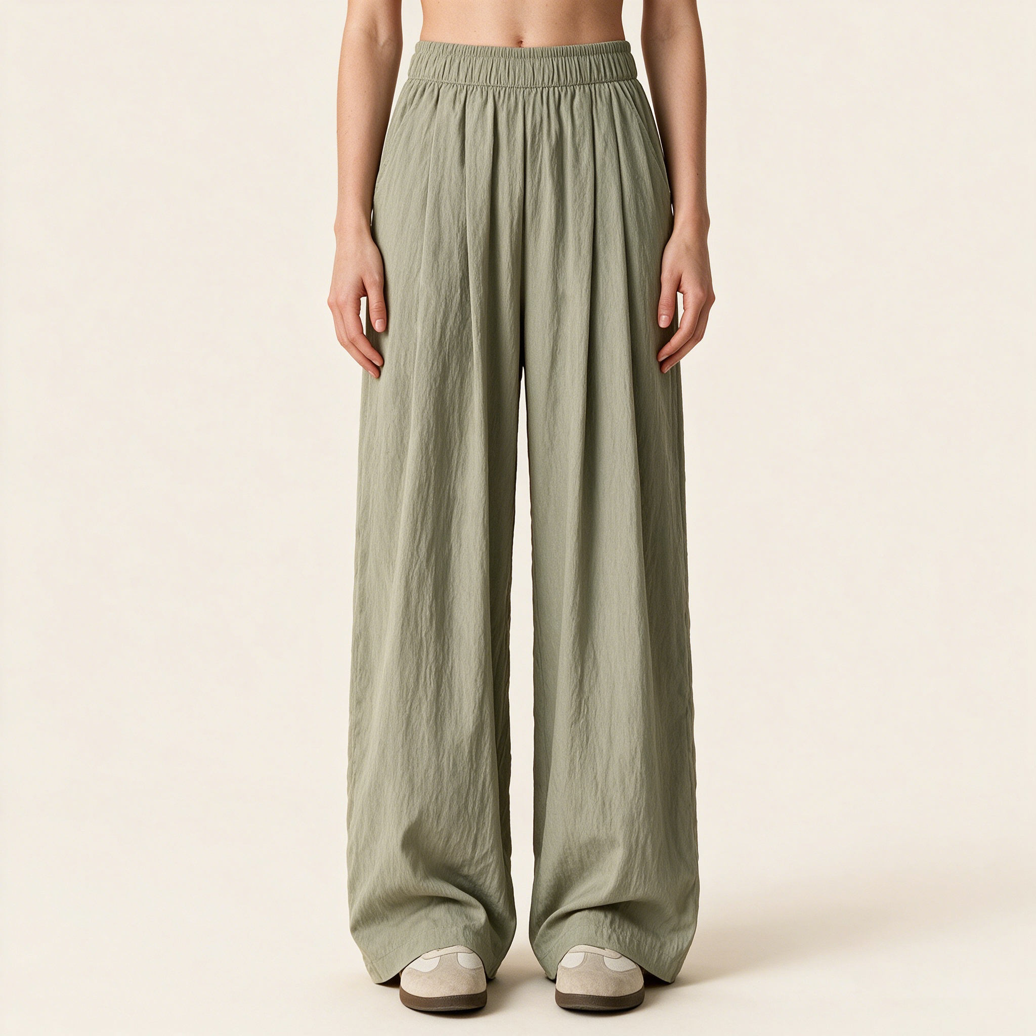 ❄️ Ice Silk Cooling Wide Leg Pants | Instant Chill | 3D Leg Sculpting  | Ultra Stretchy Waistband | Zero See-Through 👖