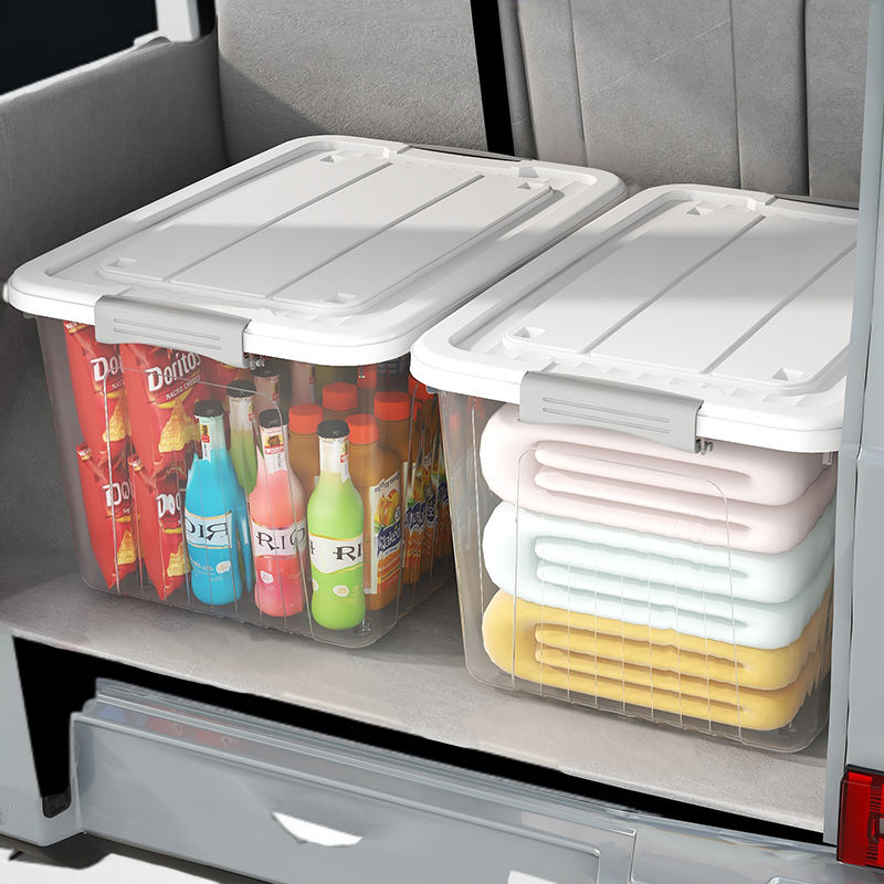 Sturdy plastic bin for clothing and miscellaneous items