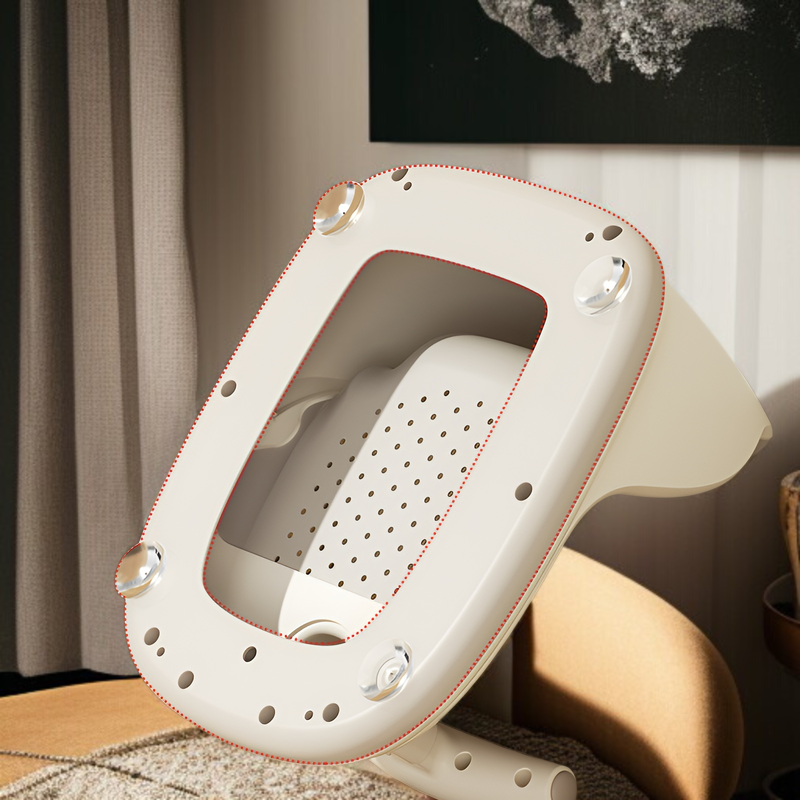 Universalbade für Babys mit Spaßspiel und Sitzstuhl