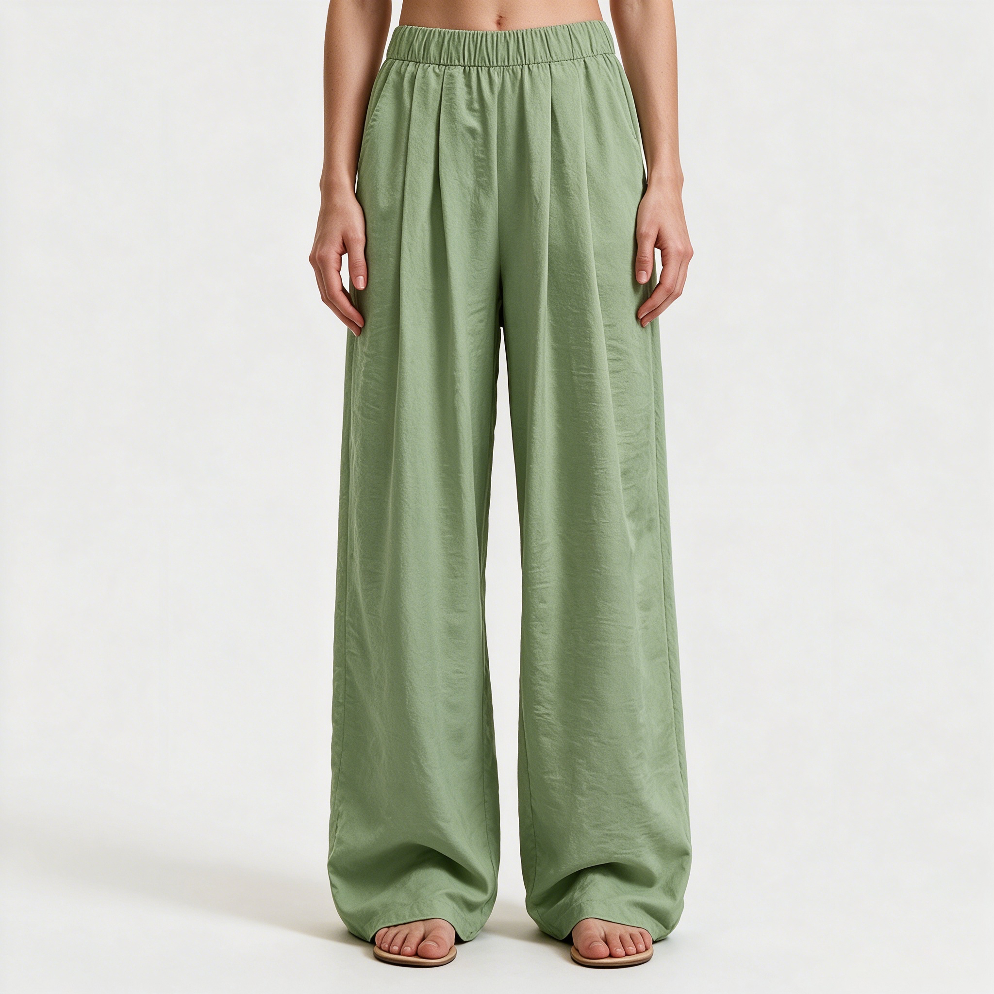 ❄️ Ice Silk Cooling Wide Leg Pants | Instant Chill | 3D Leg Sculpting  | Ultra Stretchy Waistband | Zero See-Through 👖