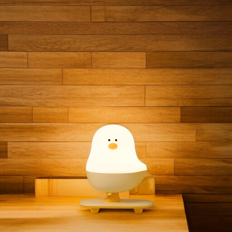 Lampe de nuit mignonne en forme de poulet pour enfants