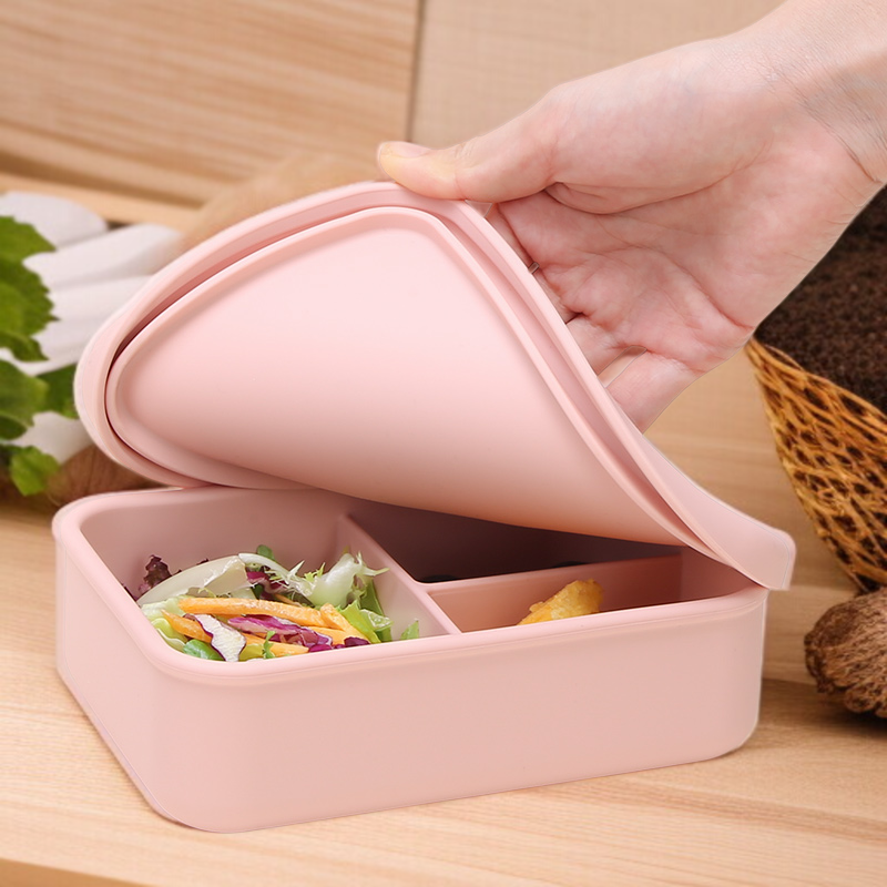 Leakproof Food Grade Silicone Lunch Box for Children