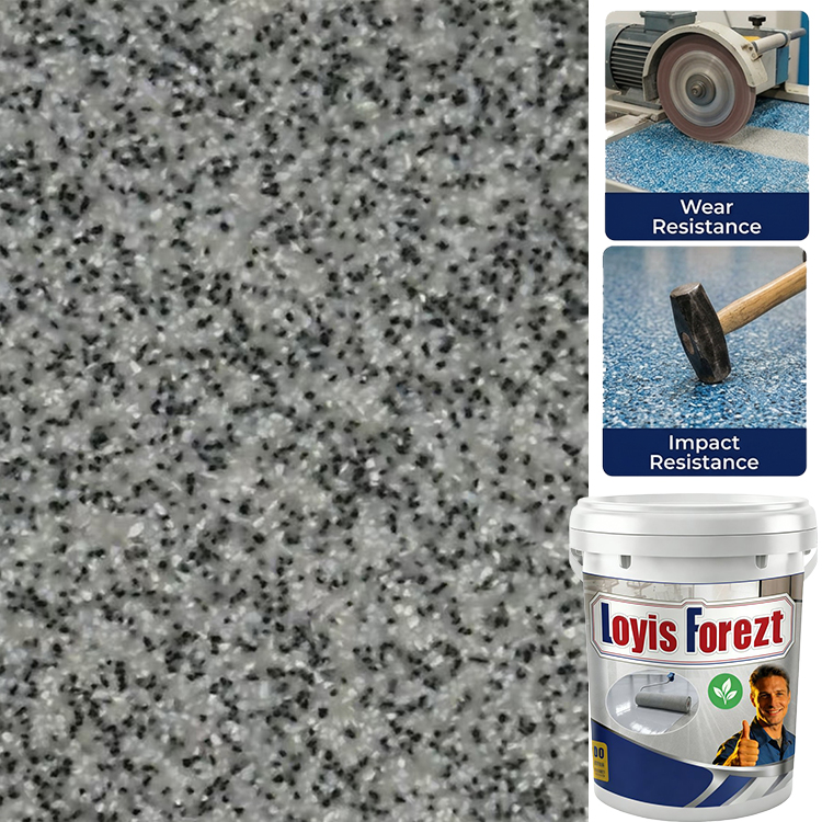 Ultra-Durable Marble Epoxy Floor Paint with Color Sand