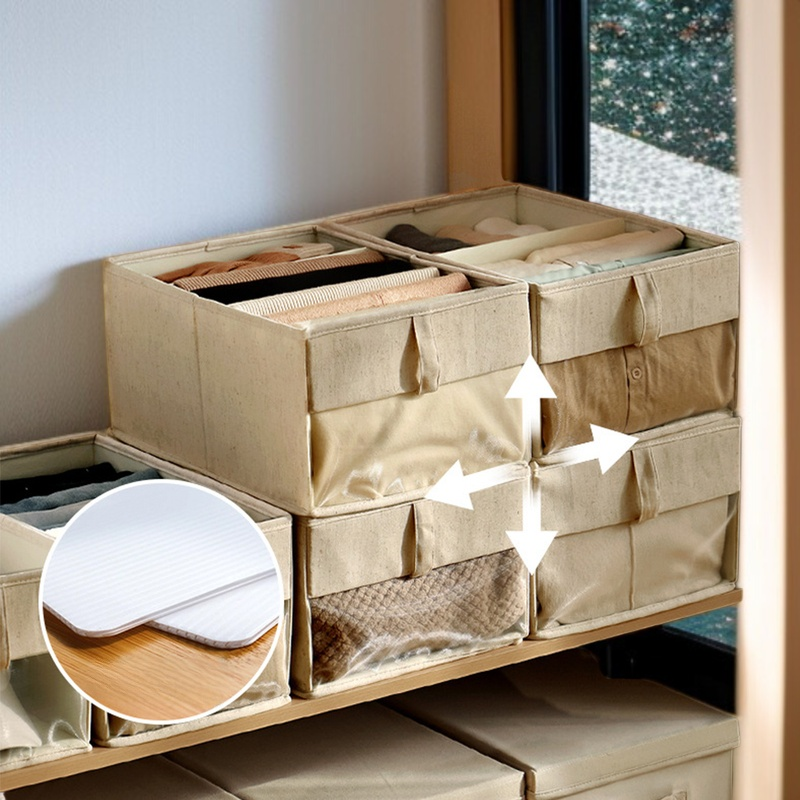 Durable fabric storage bin for shoes