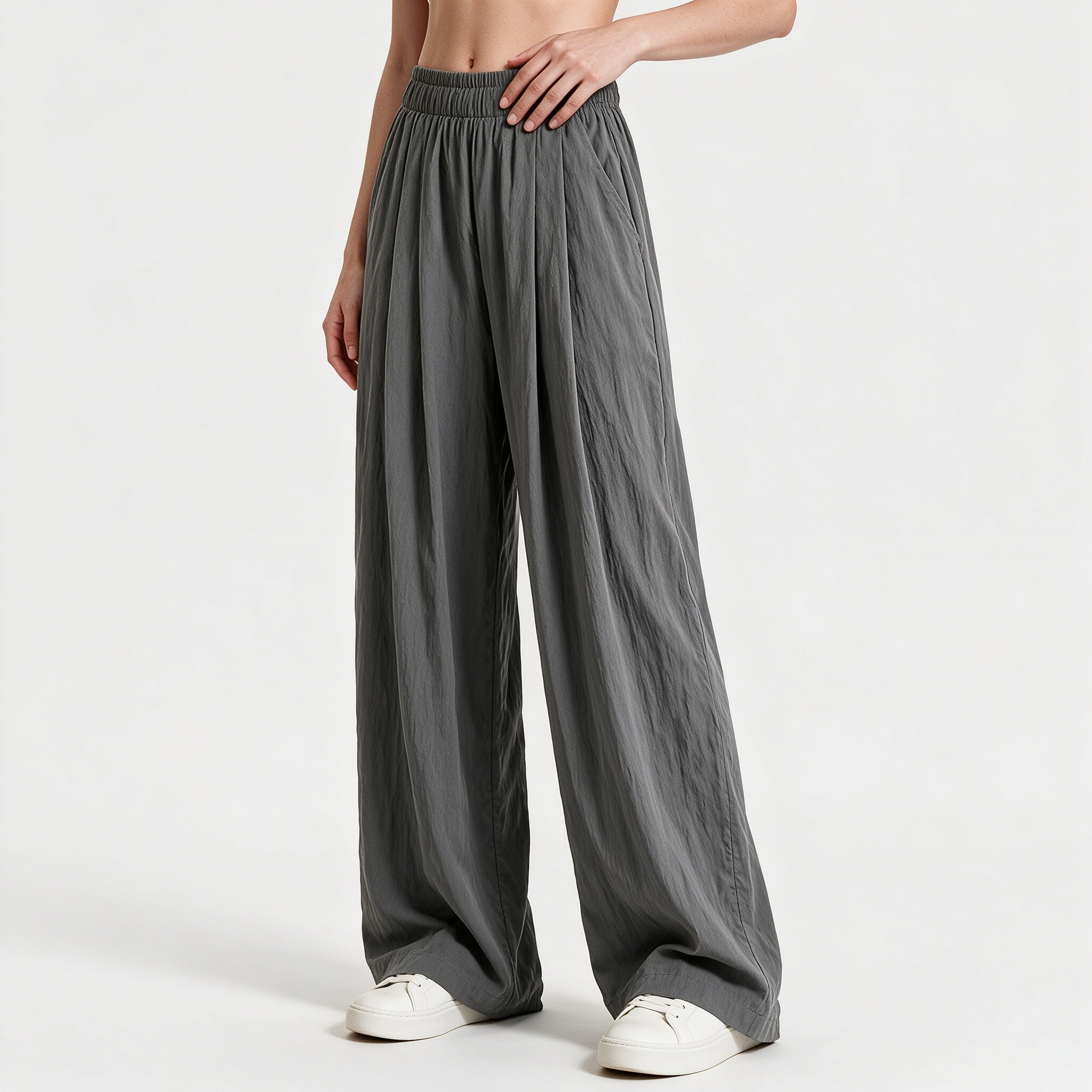 ❄️ Ice Silk Cooling Wide Leg Pants | Instant Chill | 3D Leg Sculpting  | Ultra Stretchy Waistband | Zero See-Through 👖