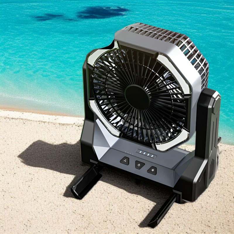 Kompakter Teleskopventilator für unterwegs