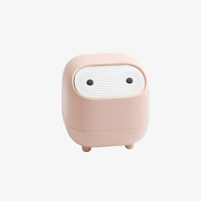デスクトップゴミ箱 蓋付き プッシュ式 オフィス用 ミニ収納ボックス