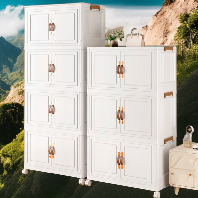 Portable storage rack with durable shelves and sleek design