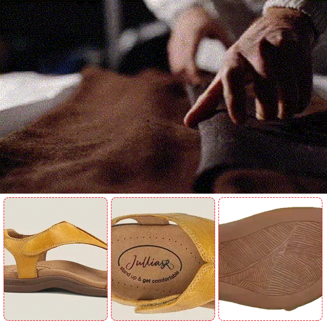 平底足弓按摩涼鞋