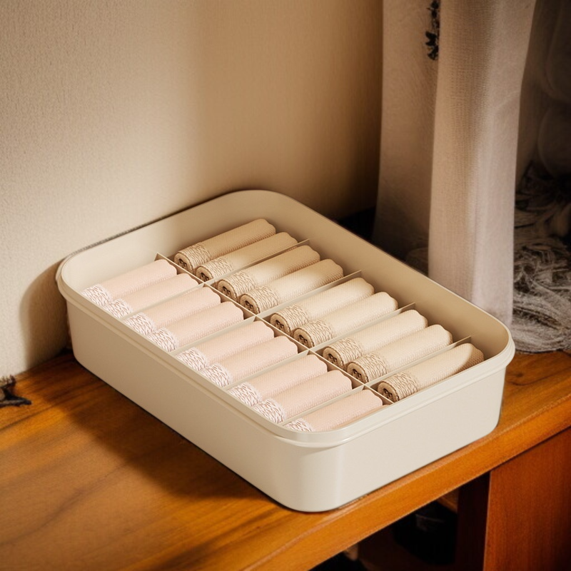 Home clothing organizer with multiple compartments
